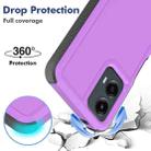 For Motorola Moto G 5G 2024 2 in 1 PC + TPU Phone Case(Purple) - 3