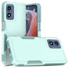 For Motorola Moto G Play 4G 2024 2 in 1 PC + TPU Phone Case(Light Green) - 1