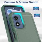 For Motorola Moto G Play 4G 2024 2 in 1 PC + TPU Phone Case(Dark Green) - 2