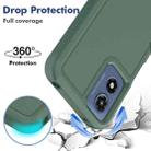 For Motorola Moto G Play 4G 2024 2 in 1 PC + TPU Phone Case(Dark Green) - 3