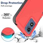 For Motorola Moto G Play 4G 2024 2 in 1 PC + TPU Phone Case(Red) - 3