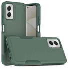 For Motorola Moto G Power 5G 2024 2 in 1 PC + TPU Phone Case(Dark Green) - 1