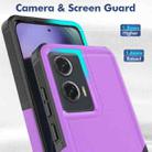 For Motorola Moto G Stylus 5G 2024 2 in 1 PC + TPU Phone Case(Purple) - 2