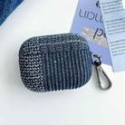 For AirPods Pro Stitching Denim Cloth Bluetooth Earphone Protective Case(Grid) - 1