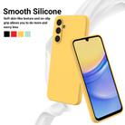 For Samsung Galaxy M16 / F16 Pure Color Liquid Silicone Shockproof Phone Case(Yellow) - 3