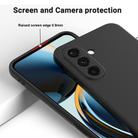 For Samsung Galaxy M56 / F56 5G Pure Color Liquid Silicone Shockproof Phone Case(Black) - 3