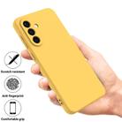 For Samsung Galaxy M56 / F56 5G Pure Color Liquid Silicone Shockproof Phone Case(Yellow) - 2