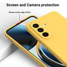 For Samsung Galaxy M56 / F56 5G Pure Color Liquid Silicone Shockproof Phone Case(Yellow) - 3