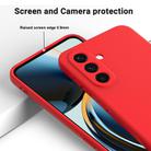 For Samsung Galaxy M56 / F56 5G Pure Color Liquid Silicone Shockproof Phone Case(Red) - 3