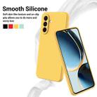 For Samsung Galaxy M36 5G Solid Color Liquid Silicone Dropproof Full Coverage Phone Case(Yellow) - 3