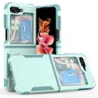 For Samsung Galaxy Z Flip5 2 in 1 PC + TPU Phone Case(Light Green) - 1