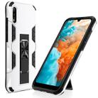 For Huawei Y6 Pro (2019) Soldier Armor Shockproof TPU + PC Magnetic Protective Case with Holder(White) - 1