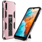 For Huawei Y6 Pro (2019) Soldier Armor Shockproof TPU + PC Magnetic Protective Case with Holder(Rose Gold) - 1