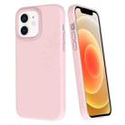 For iPhone 12 Big Hole Dopamine PC Phone Case(Pink) - 1