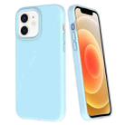 For iPhone 12 Big Hole Dopamine PC Phone Case(Blue) - 1