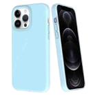 For iPhone 12 Pro Big Hole Dopamine PC Phone Case(Blue) - 1