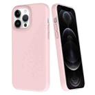 For iPhone 12 Pro Max Big Hole Dopamine PC Phone Case(Pink) - 1