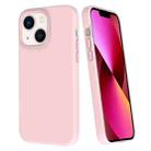 For iPhone 13 Big Hole Dopamine PC Phone Case(Pink) - 1