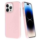 For iPhone 14 Pro Big Hole Dopamine PC Phone Case(Pink) - 1