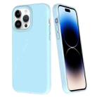 For iPhone 14 Pro Big Hole Dopamine PC Phone Case(Blue) - 1