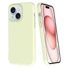 For iPhone 15 Big Hole Dopamine PC Phone Case(Green) - 1