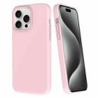 For iPhone 15 Pro Max Big Hole Dopamine PC Phone Case(Pink) - 1