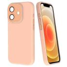 For iPhone 12 Fine Hole Dopamine PC Phone Case(Orange) - 1