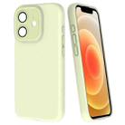 For iPhone 12 Fine Hole Dopamine PC Phone Case(Green) - 1