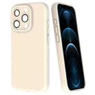 For iPhone 12 Pro Max Fine Hole Dopamine PC Phone Case(White) - 1