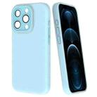 For iPhone 12 Pro Max Fine Hole Dopamine PC Phone Case(Blue) - 1