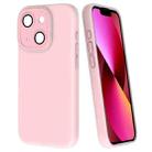 For iPhone 13 Fine Hole Dopamine PC Phone Case(Pink) - 1