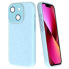 For iPhone 13 Fine Hole Dopamine PC Phone Case(Blue) - 1