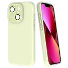 For iPhone 13 Fine Hole Dopamine PC Phone Case(Green) - 1