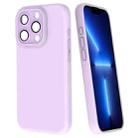 For iPhone 13 Pro Fine Hole Dopamine PC Phone Case(Purple) - 1