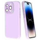 For iPhone 14 Pro Fine Hole Dopamine PC Phone Case(Purple) - 1