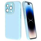 For iPhone 14 Pro Max Fine Hole Dopamine PC Phone Case(Blue) - 1