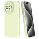 For iPhone 15 Pro Fine Hole Dopamine PC Phone Case(Green) - 1