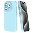 For iPhone 15 Pro Max Fine Hole Dopamine PC Phone Case(Blue) - 1