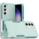 For Samsung Galaxy S23 FE 5G 2 in 1 PC + TPU Phone Case(Light Green) - 1