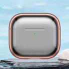 For AirPods 4 TPU Hybrid PC Case with Holder(Rose Gold) - 1