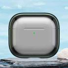 For AirPods 4 TPU Hybrid PC Case with Holder(Green) - 1