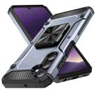 For Samsung Galaxy A15 5G Shockproof Metal Holder Phone Case(Grey) - 1