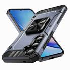 For Samsung Galaxy A35 Shockproof Metal Holder Phone Case(Grey) - 1