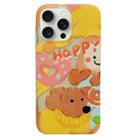 For iPhone 15 Pro Max Double Sided IMD Full Coverage TPU Phone Case(Sweater Puppy Love) - 1