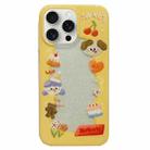 For iPhone 15 Pro Double Sided IMD Full Coverage TPU Phone Case(Side Cake Puppy) - 1