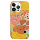 For iPhone 14 Pro Double Sided IMD Full Coverage TPU Phone Case(Sweater Puppy Love) - 1