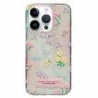 For iPhone 13 Pro Max Double Sided IMD Full Coverage TPU Phone Case(Floral) - 1