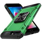 For iPhone 8 Plus / 7 Plus Shockproof Metal Holder Phone Case(Green) - 1