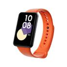 For Honor Band 9 Black Buckle TPU Watch Band(Orange) - 1