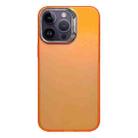 For iPhone 15 Pro Laser Gradient Color PC + TPU Phone Case(Dazzle Orange) - 1